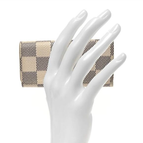 Louis Vuitton LV 4 Key Holder Damier Azur Authentic COA - Picture 11 of 11